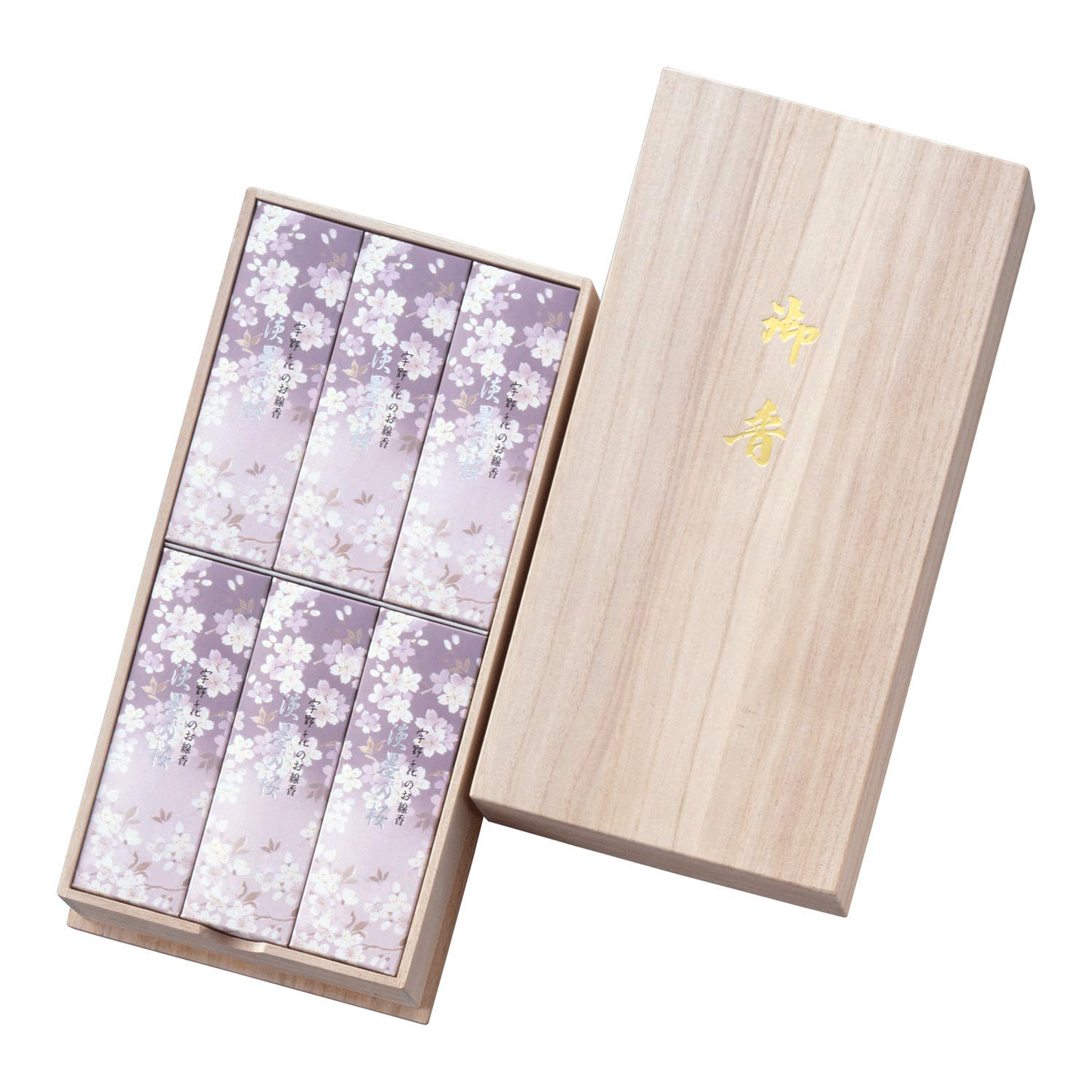 Usuzumi no Sakura, paulownia wood box, 6 sacks