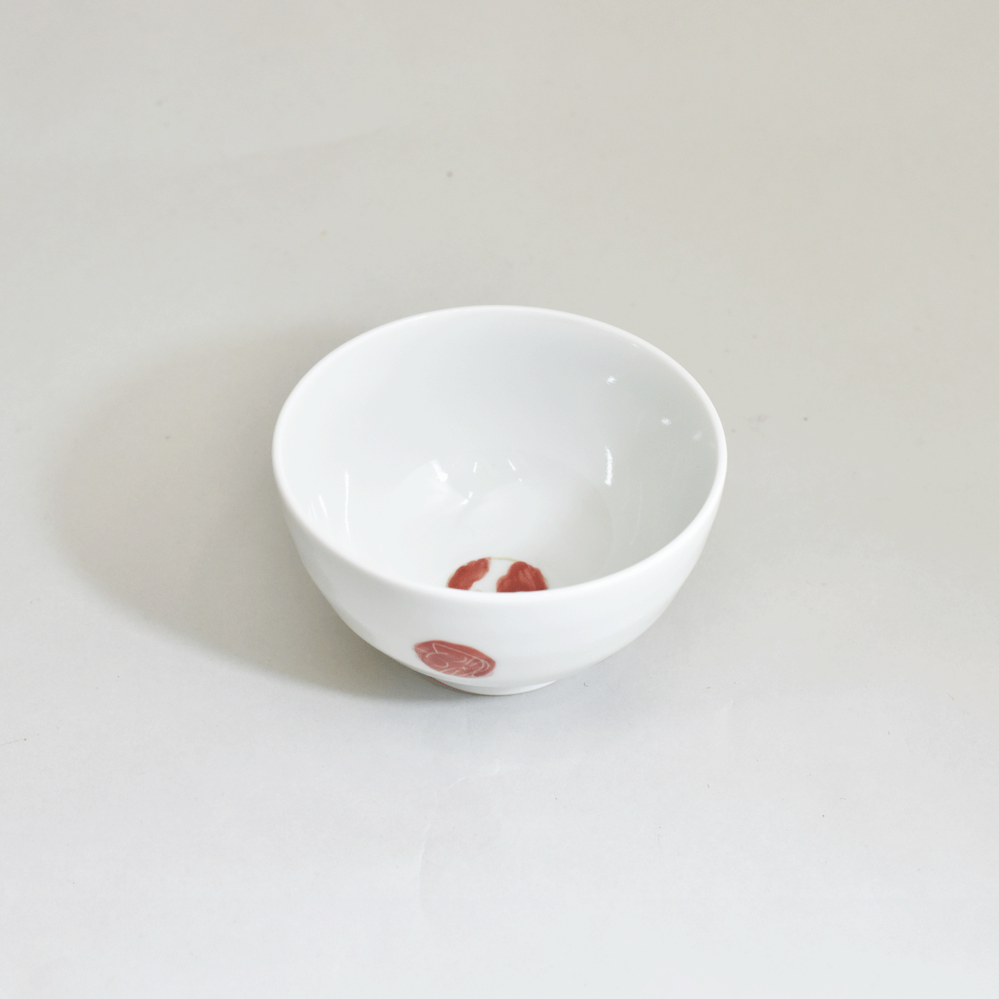 Polka dot cat rice bowl