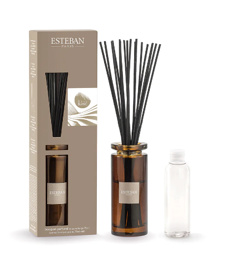 ESTEBAN イニシャル ラタンブーケ レーヴ ブラン