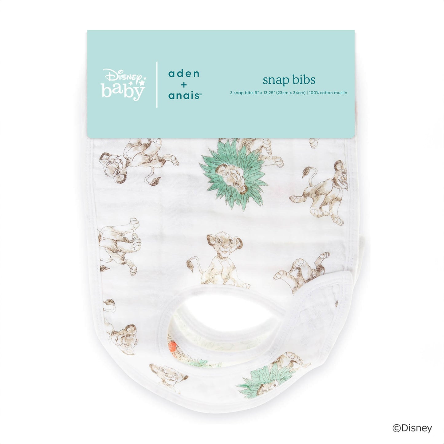 Lion King Bib with Snaps