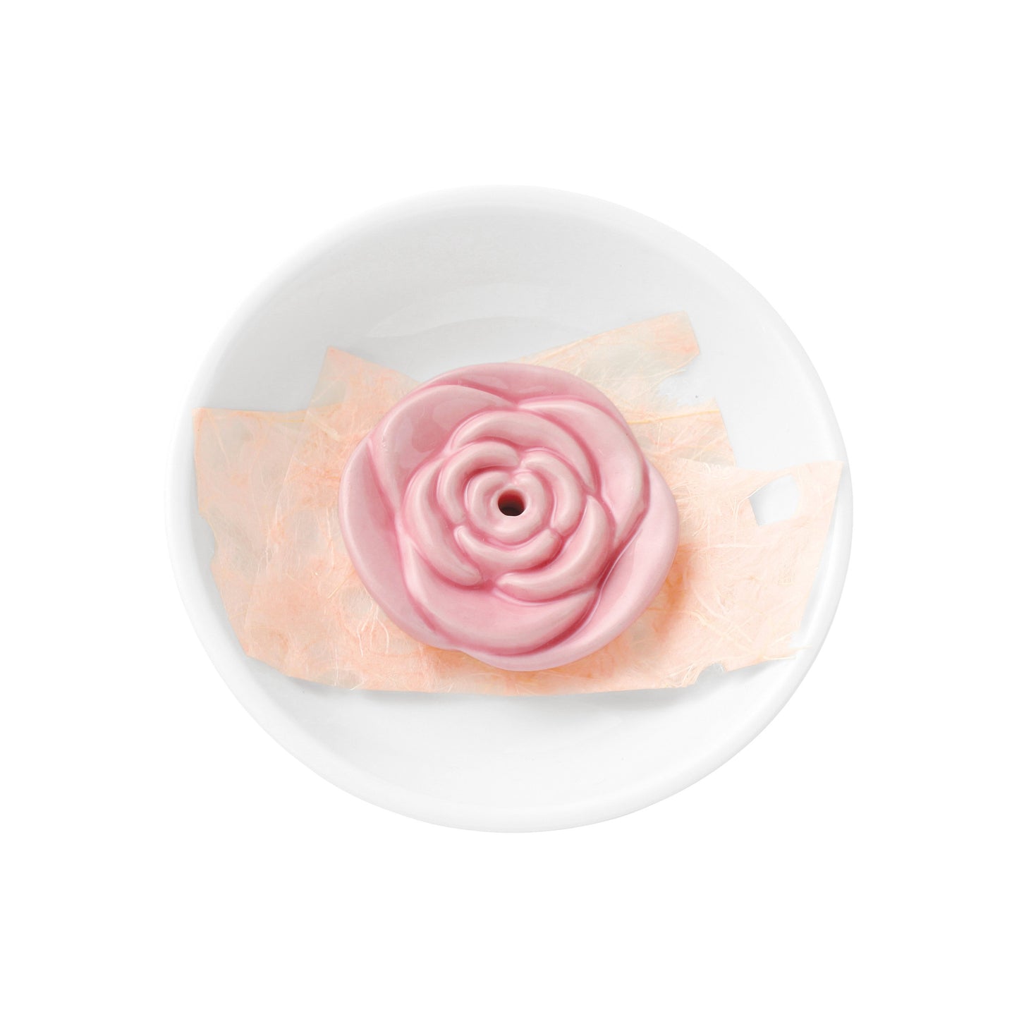 Incense plate Pink rose