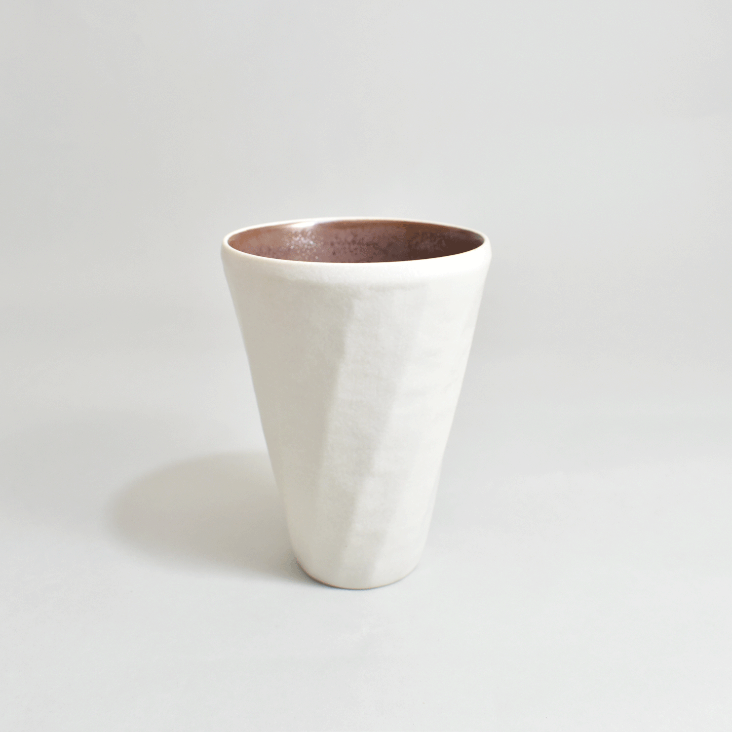 White porcelain sand pattern tumbler