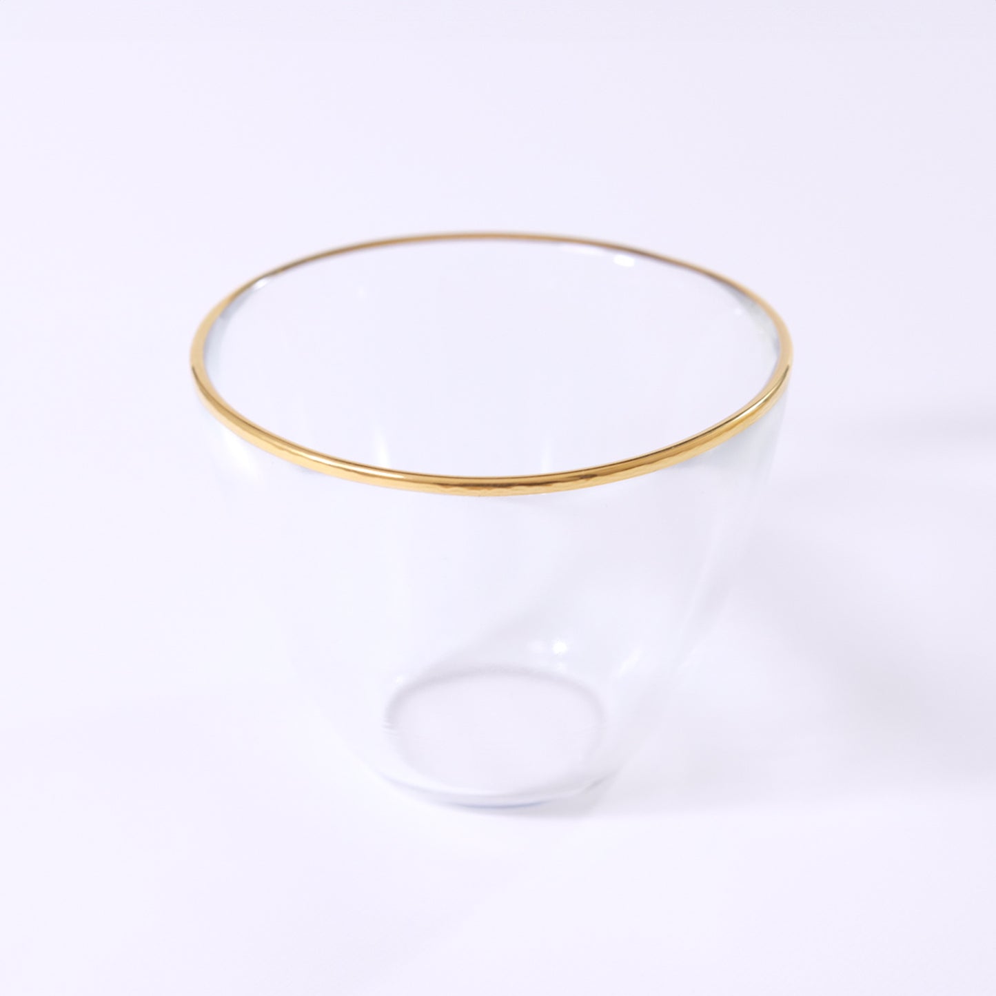Gold-wrapped glass soup bowl 90 GOLD