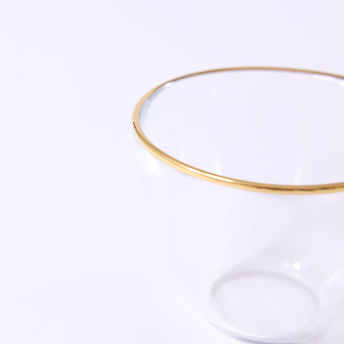 Gold-wrapped glass soup bowl 90 GOLD