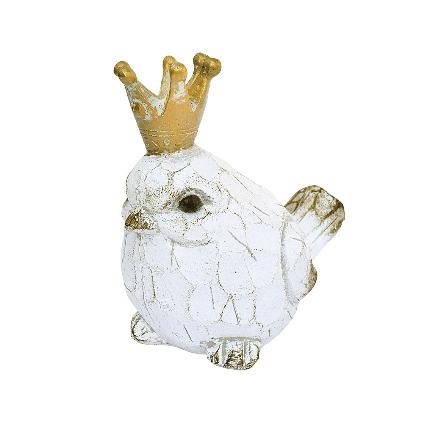 Resin Antique Animal Crown Bird A WH