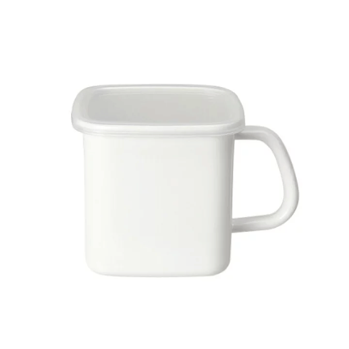 Noda Enamel Handled Stocker Square L with Lid