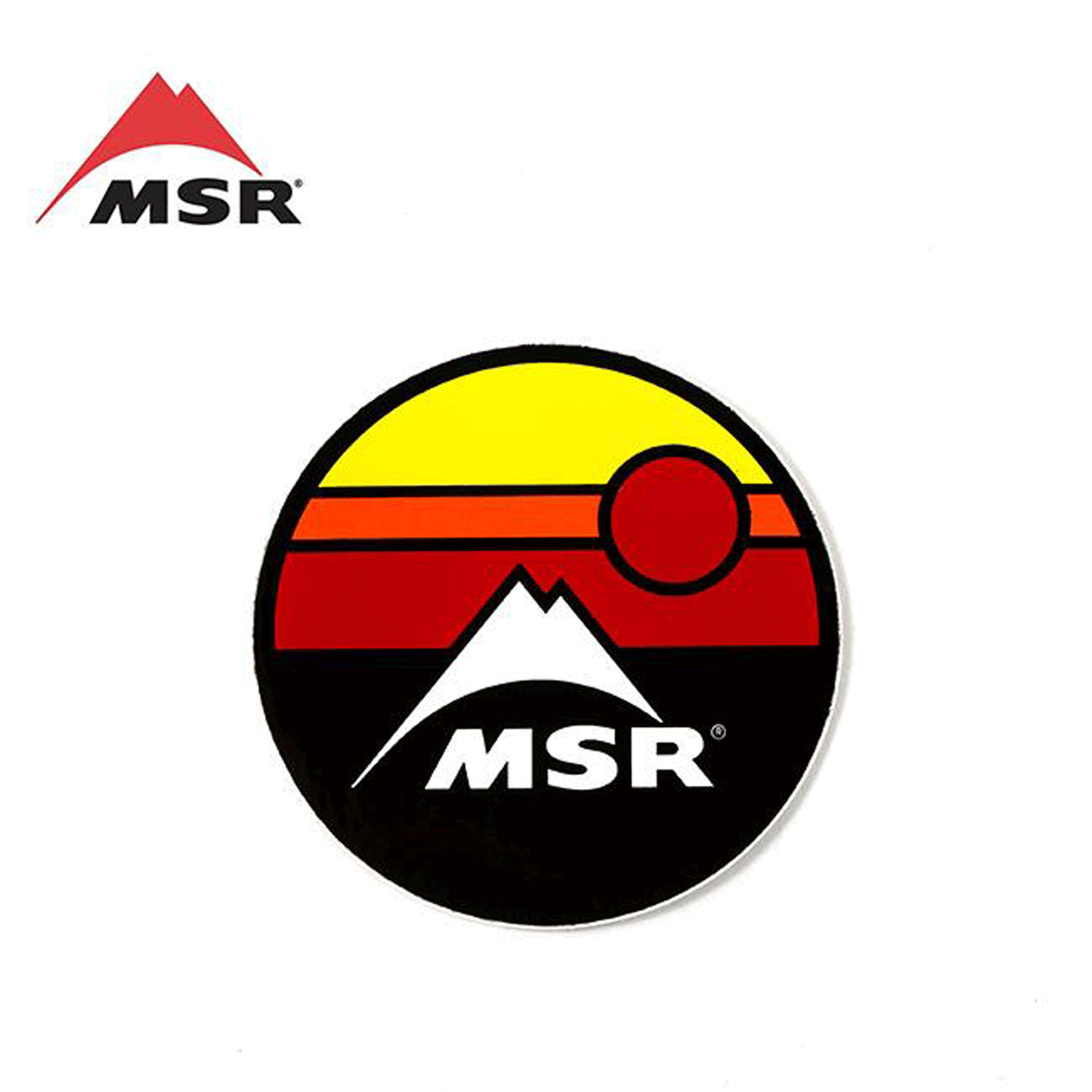 MSR Circle Sunset Sticker