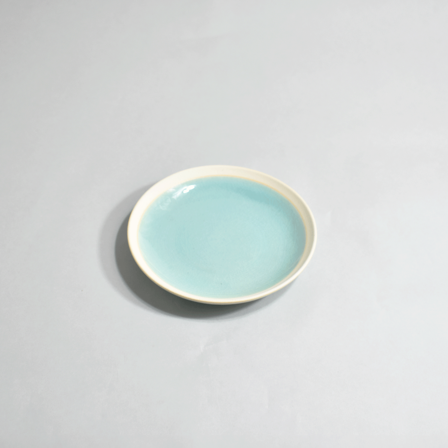 Gloss Round Plate SS Turquoise