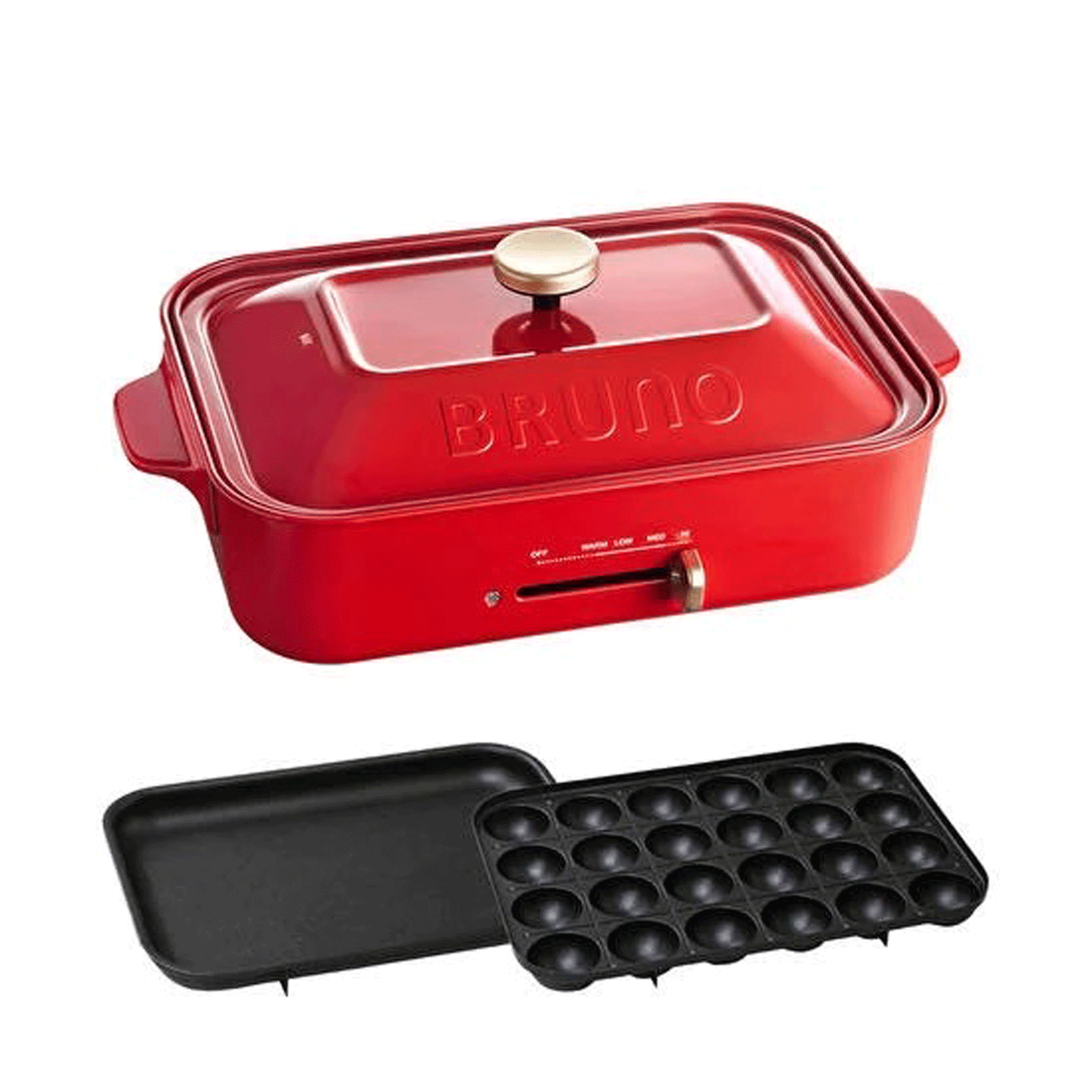 BRUNO Compact Hot Plate, Red