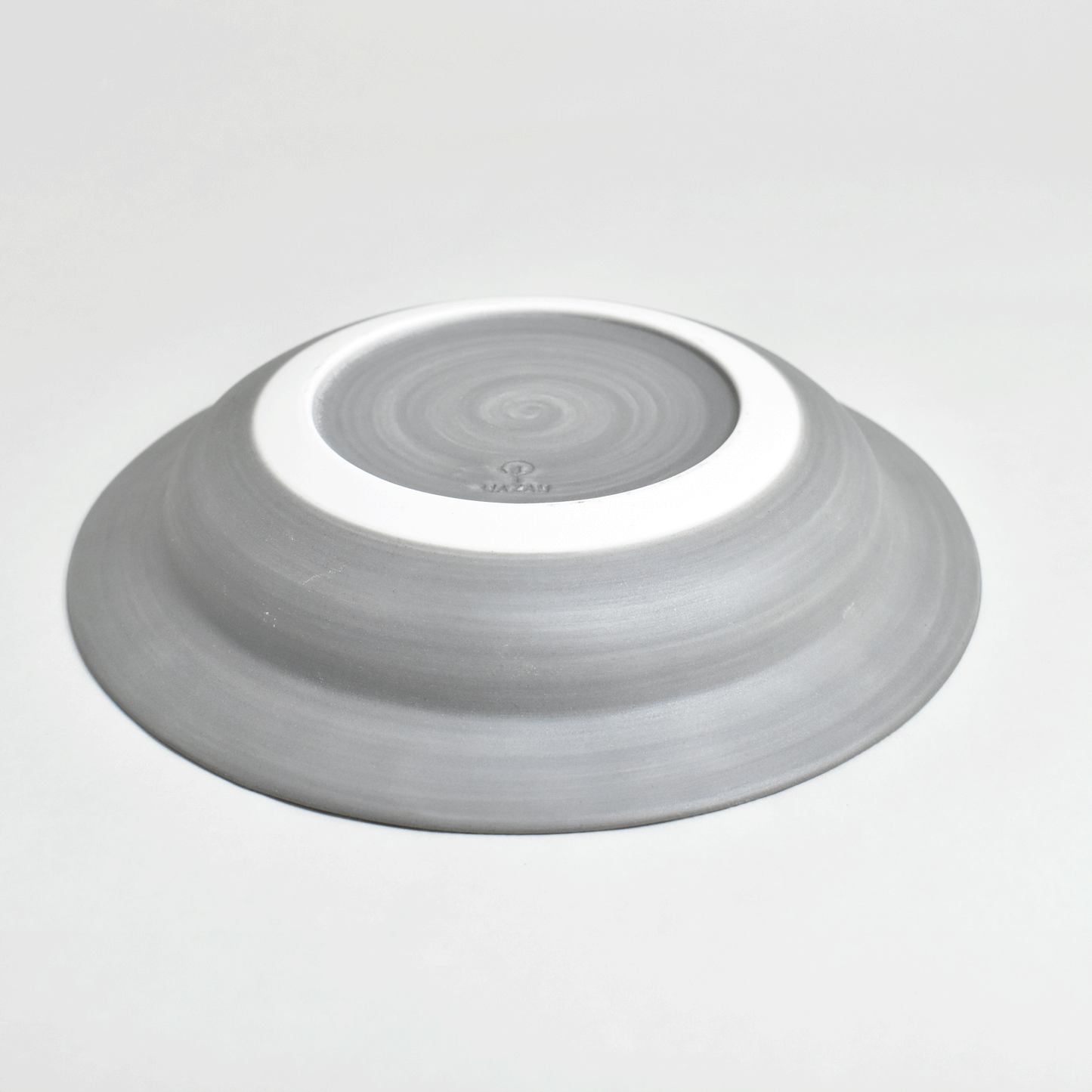 Shabby Curry & Pasta Plate 8 inch Gray