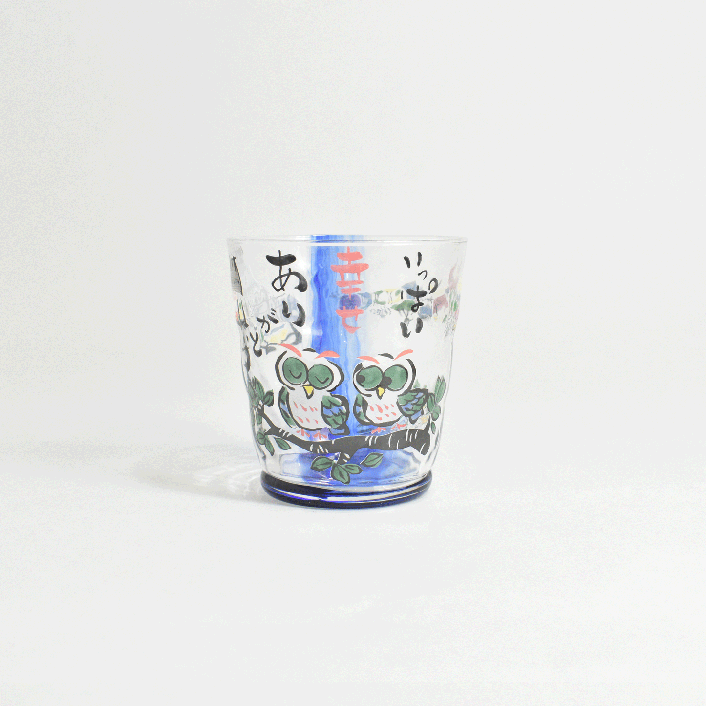 Thank you Owl Blue Glass