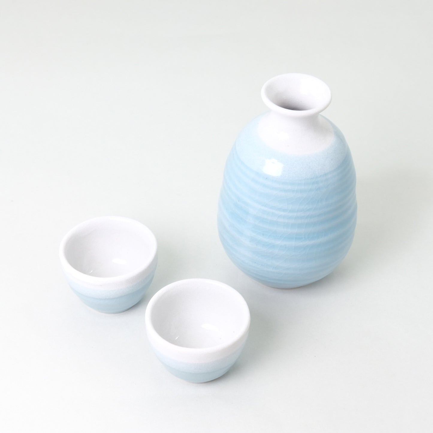 Pale Blue Sake Set