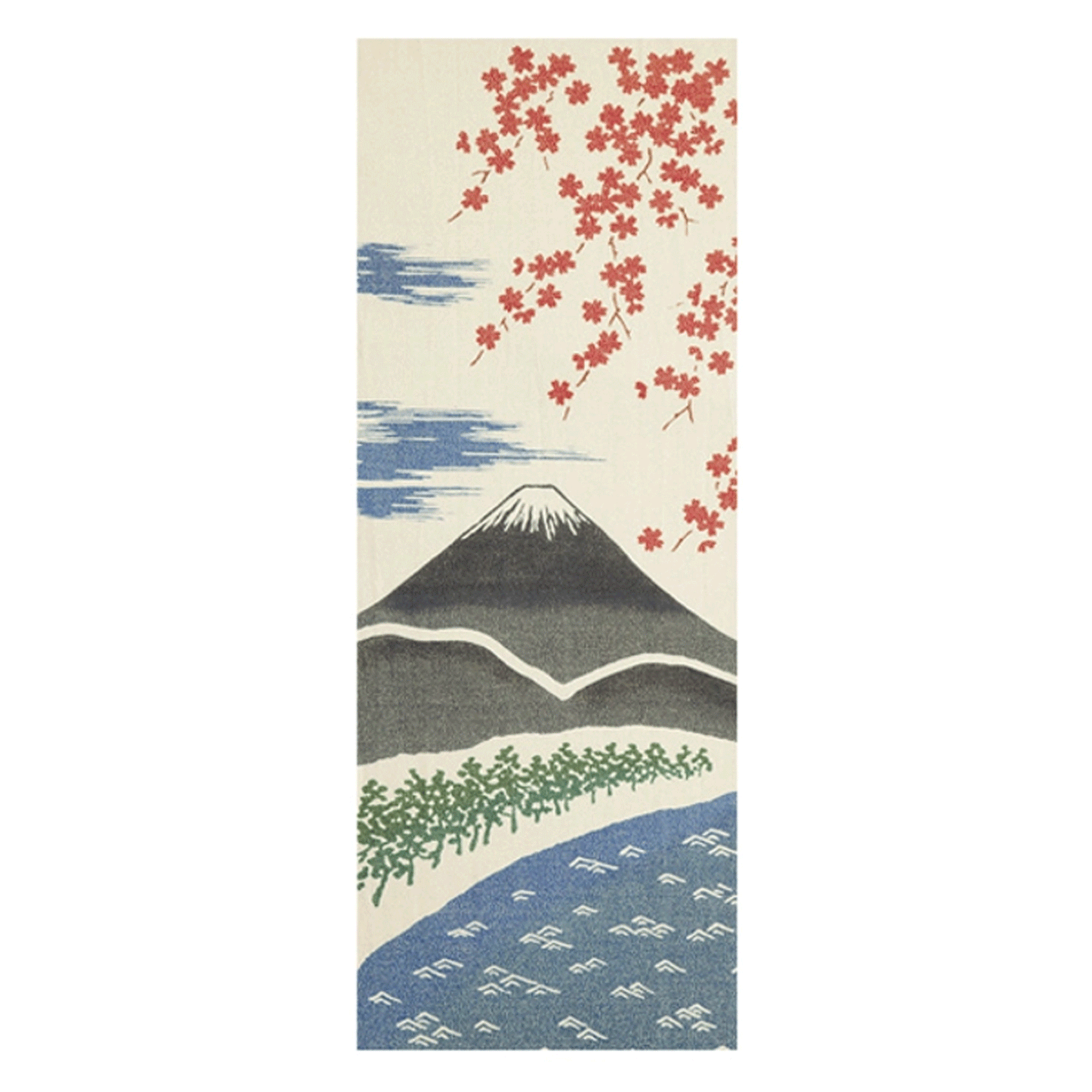 Golden thread Tenugui Spring Mount Fuji