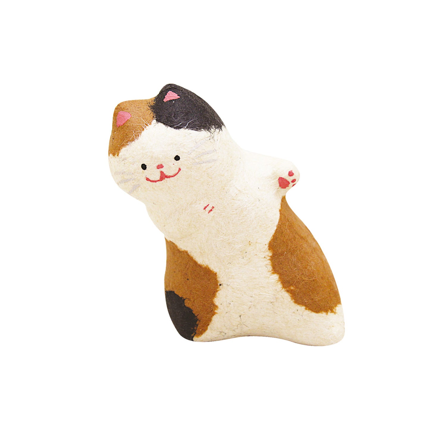 Torn Japanese paper Peeping cat