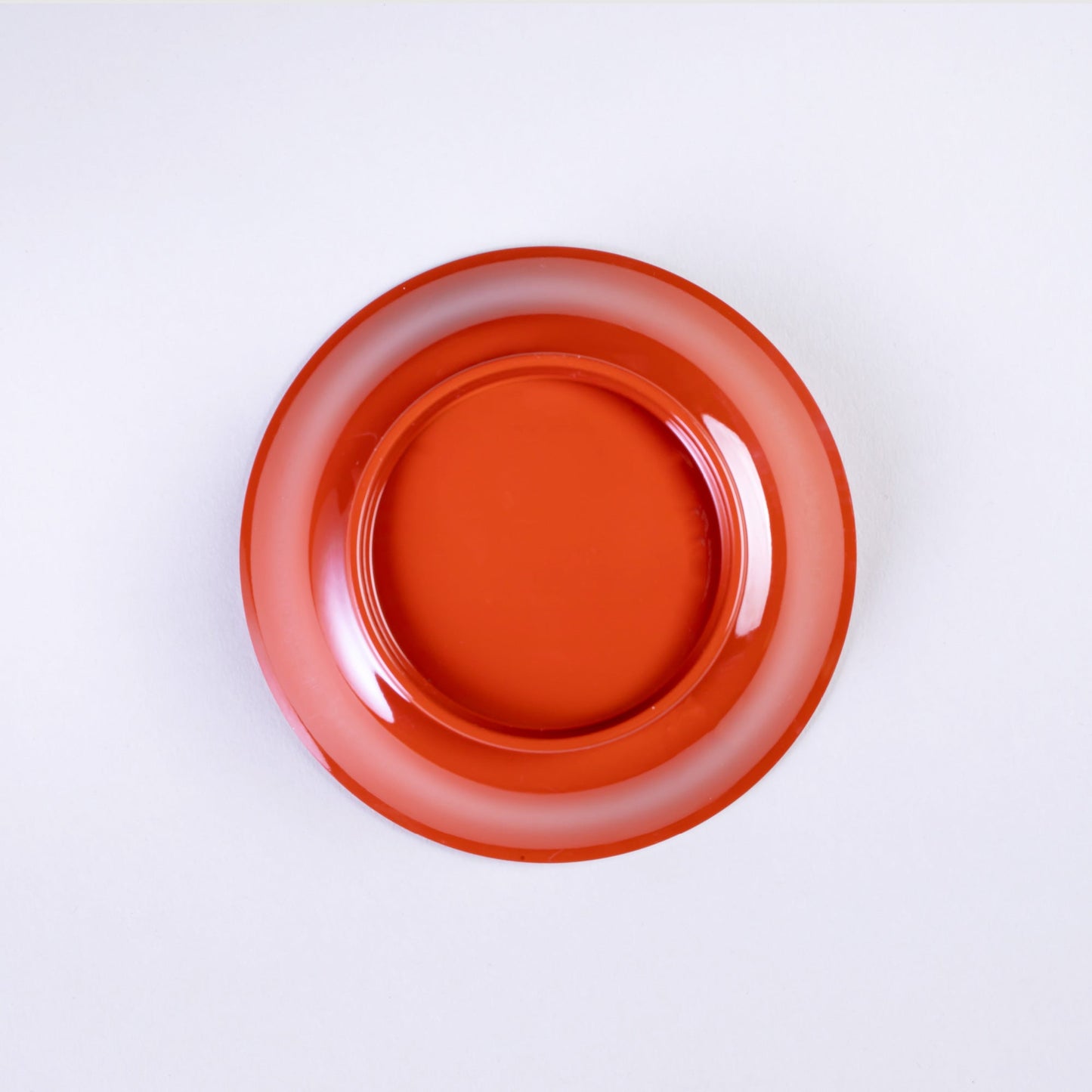Hand salt plate, washed and lacquered