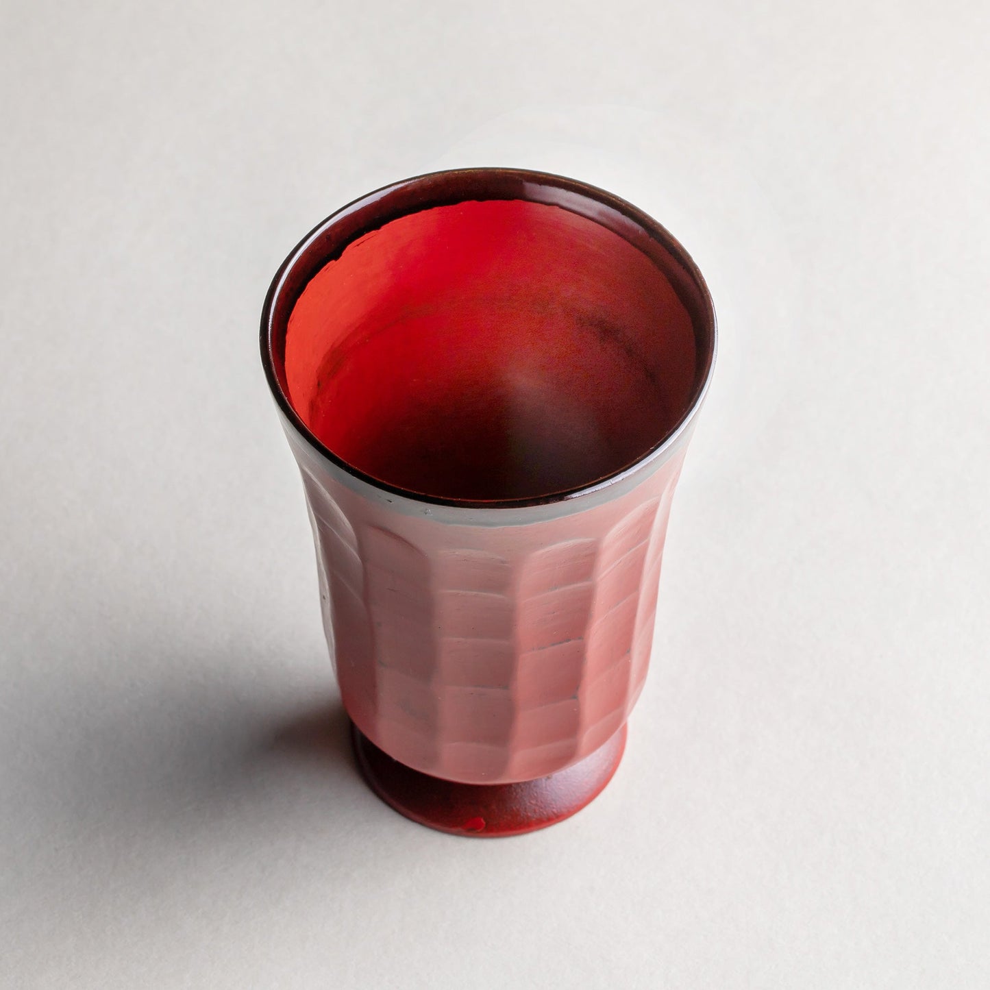 Small wooden goblet, Negoro lacquer