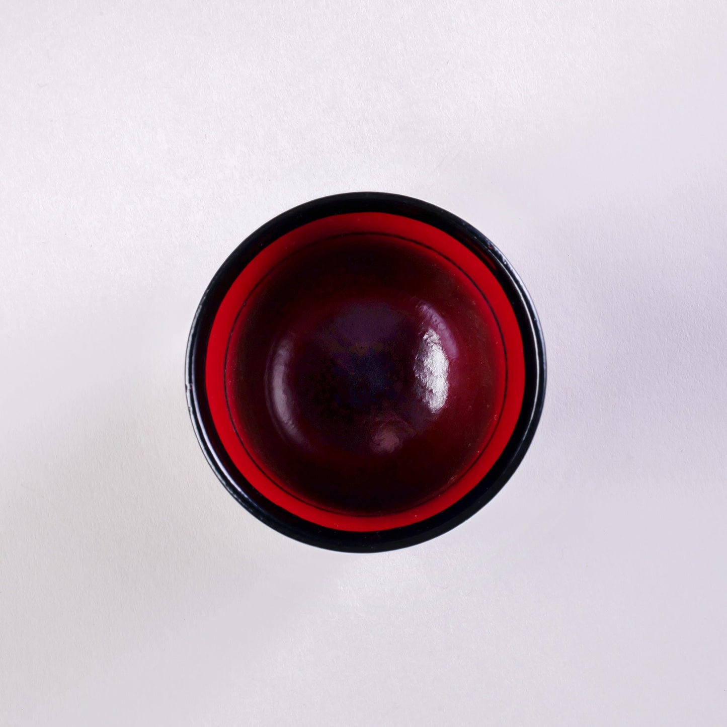 Small wooden goblet, Negoro lacquer