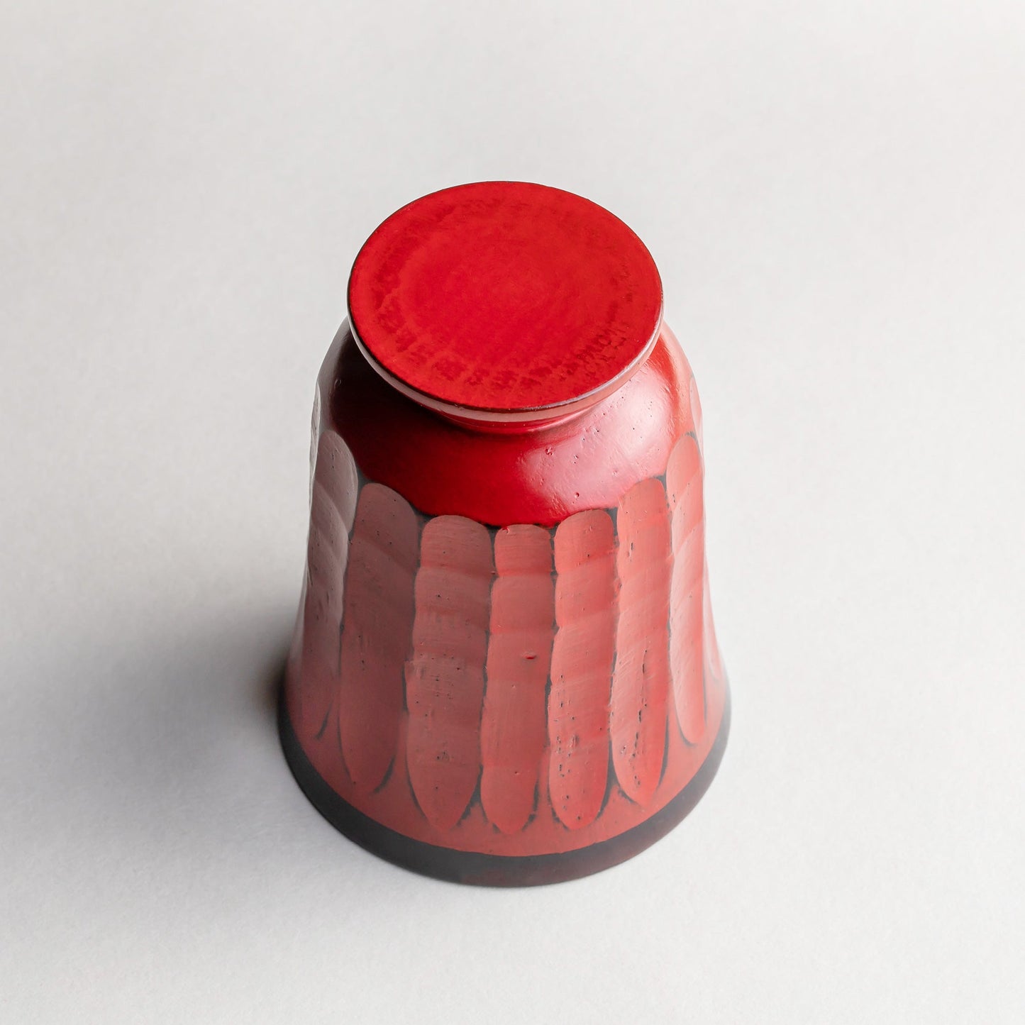 Small wooden goblet, Negoro lacquer