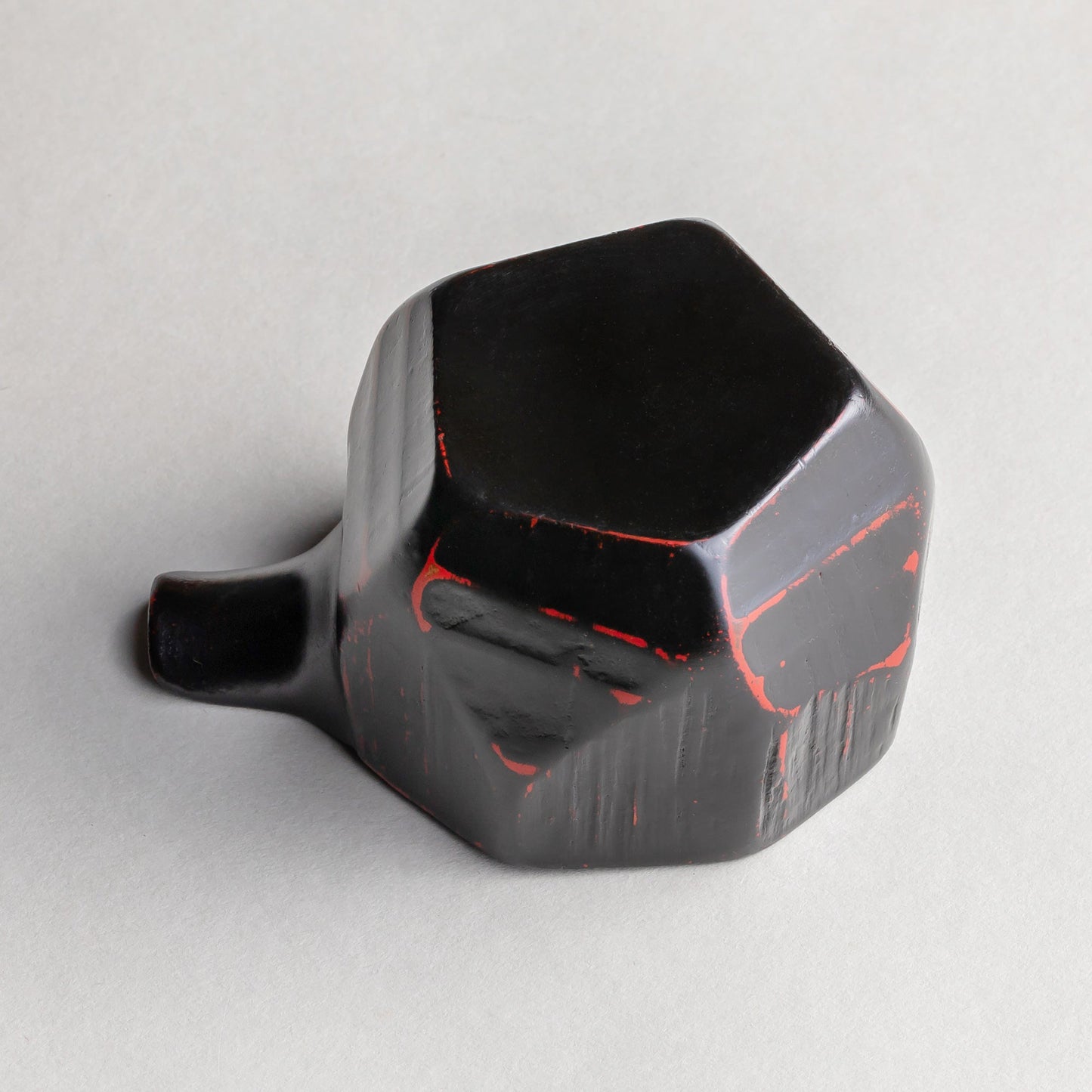 木製ハツリ片口小皿