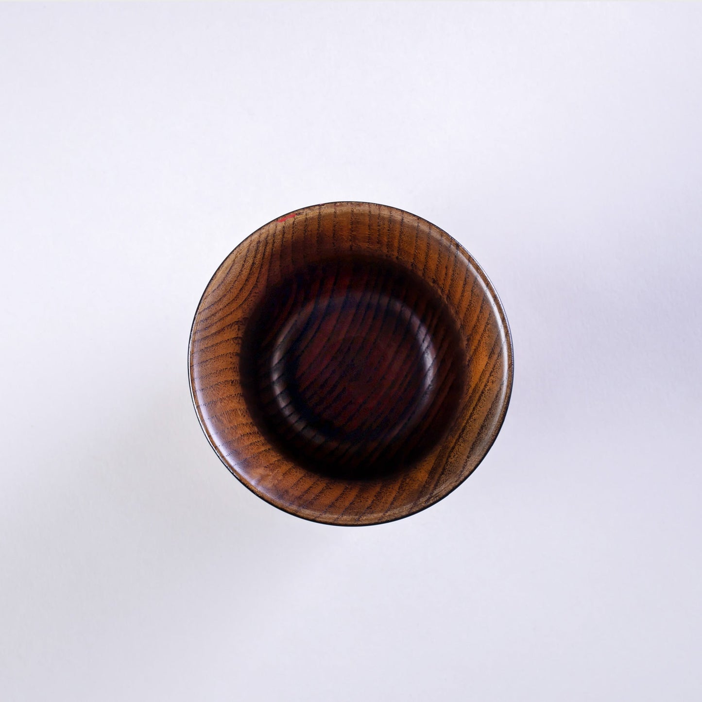 Pair of wooden shochu cups with gradation paint