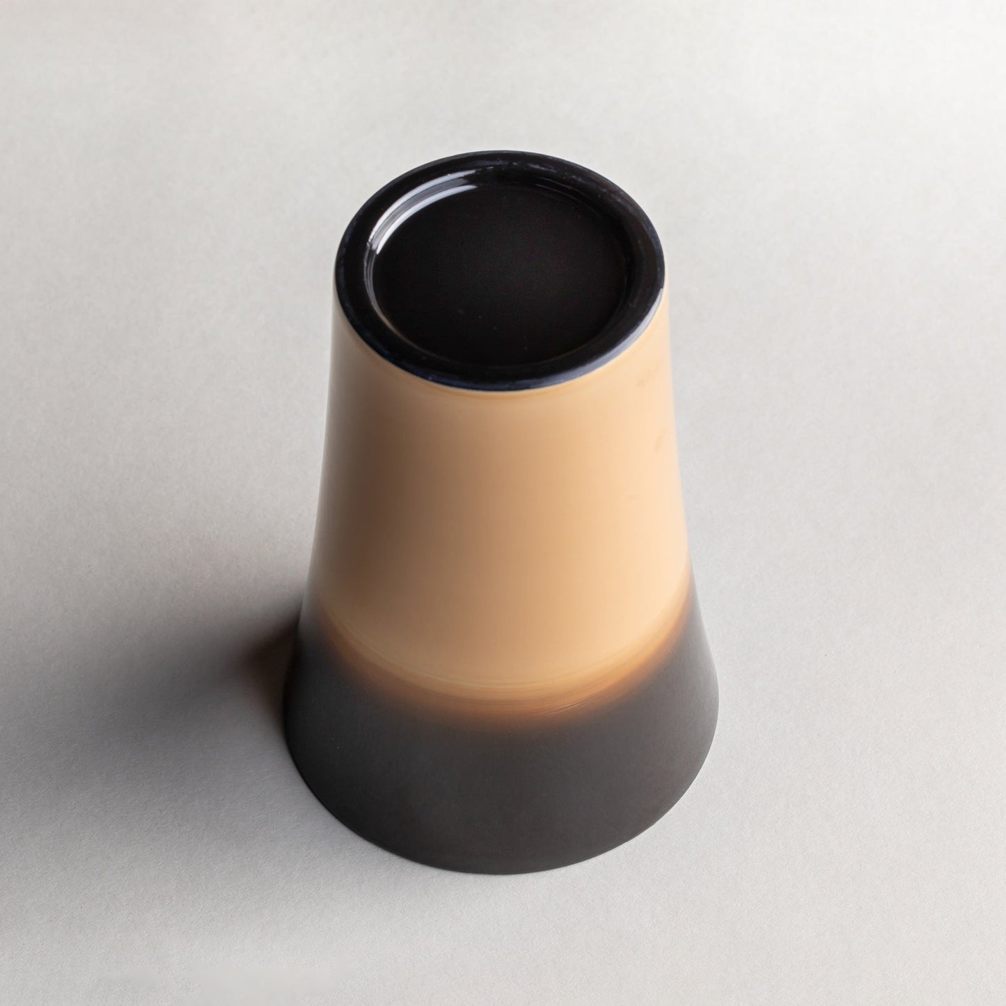 Pair of wooden shochu cups with gradation paint