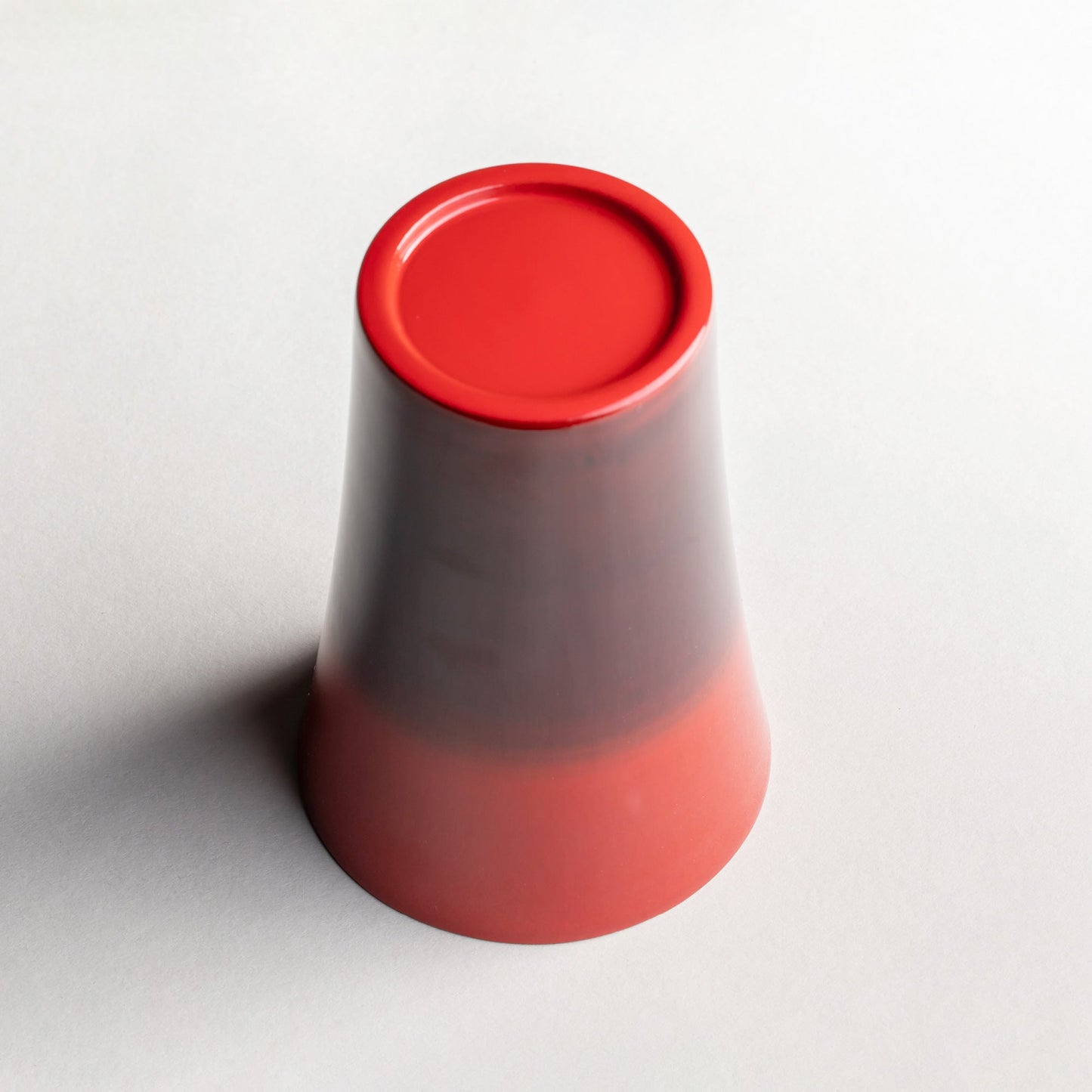 Pair of wooden shochu cups with gradation paint
