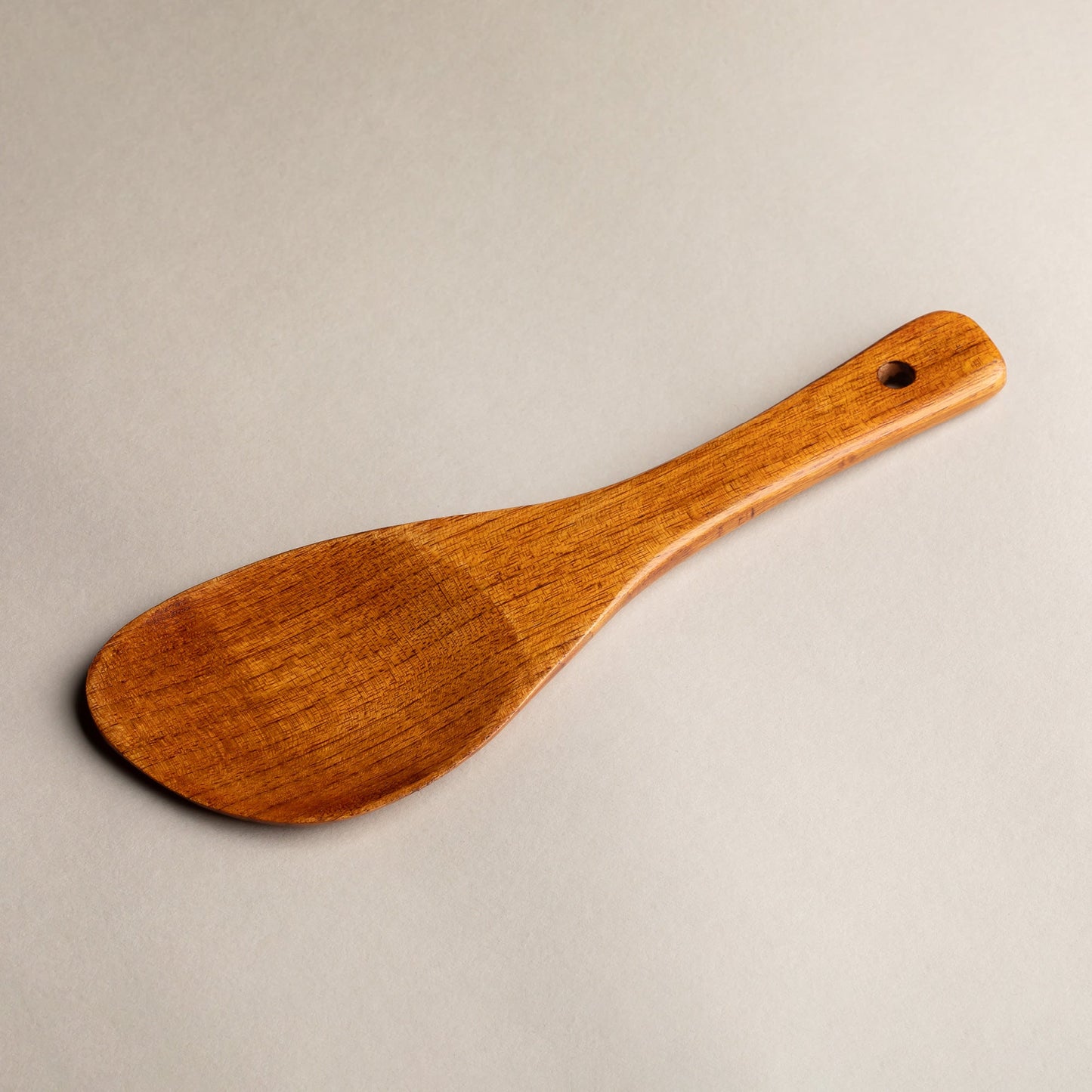 Wooden rice scoop with lacquer