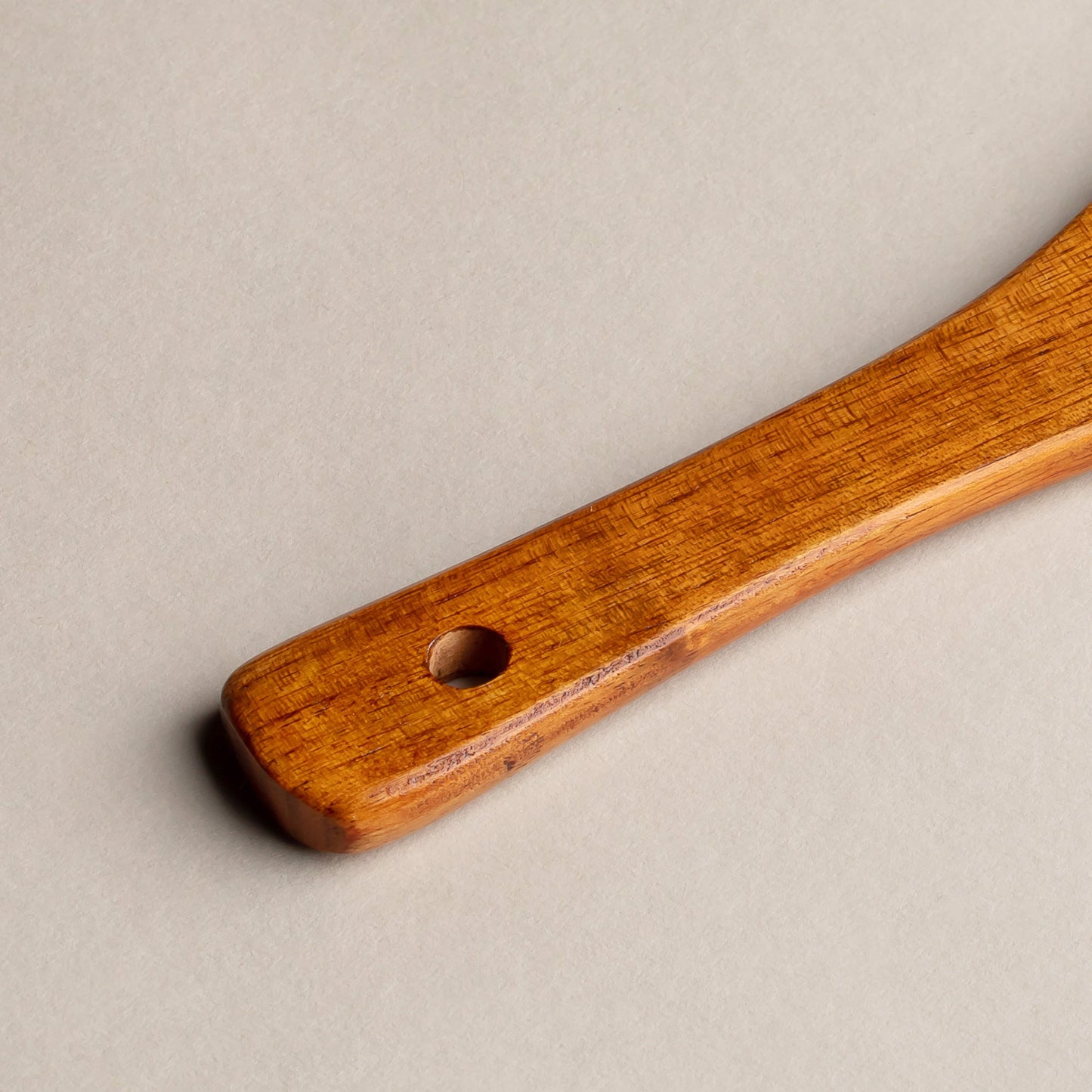 Wooden rice scoop with lacquer