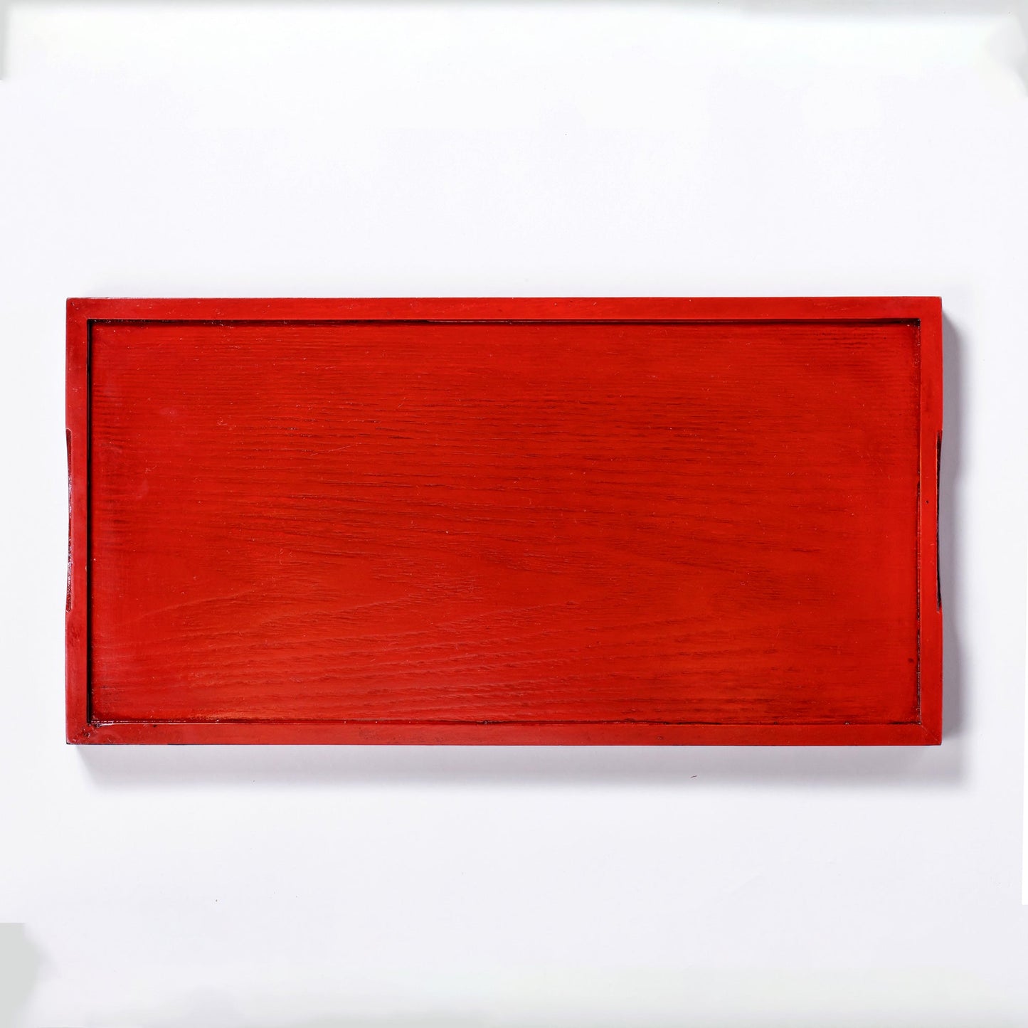 Wooden cloth covered rectangular tray