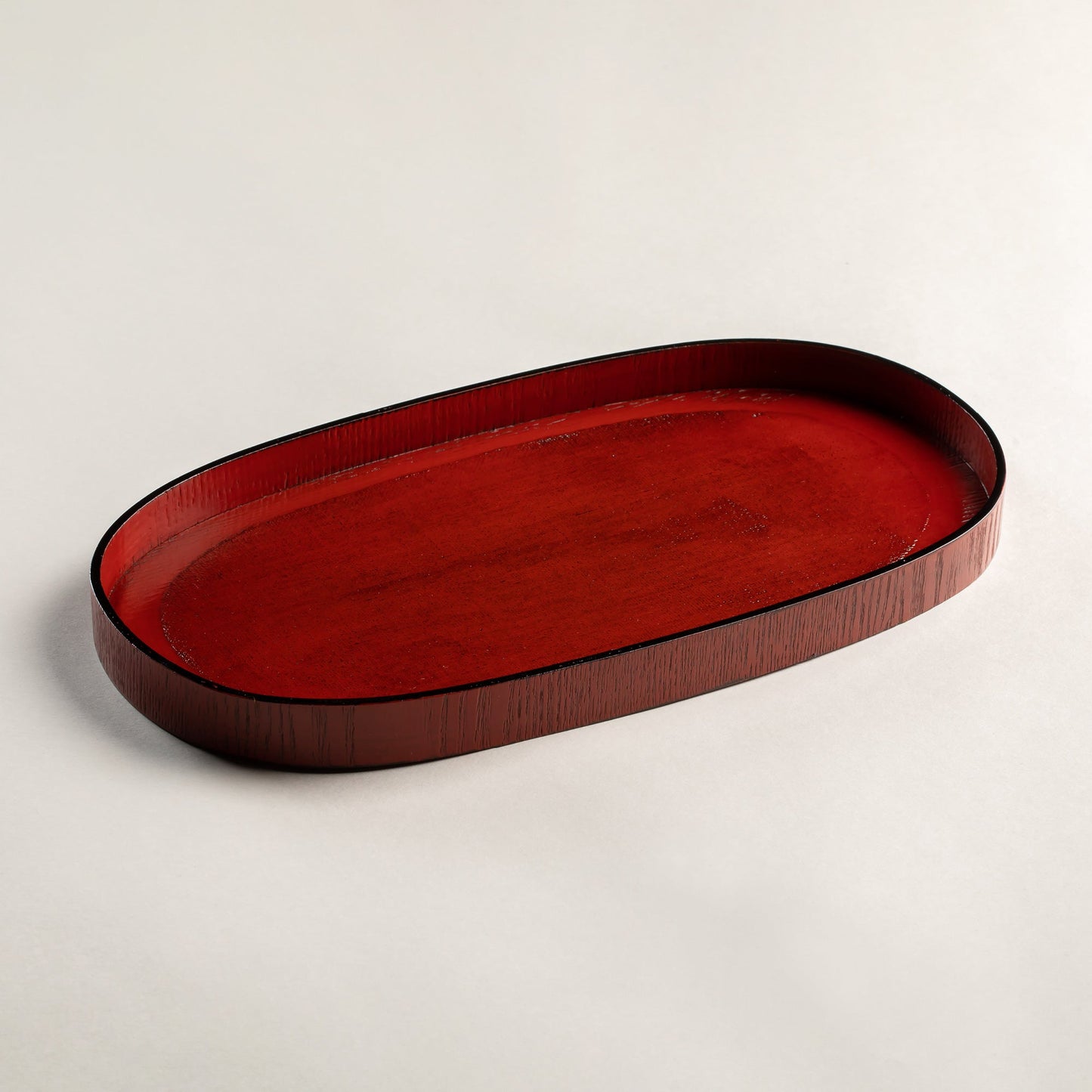 Small wooden Negoro oval tray