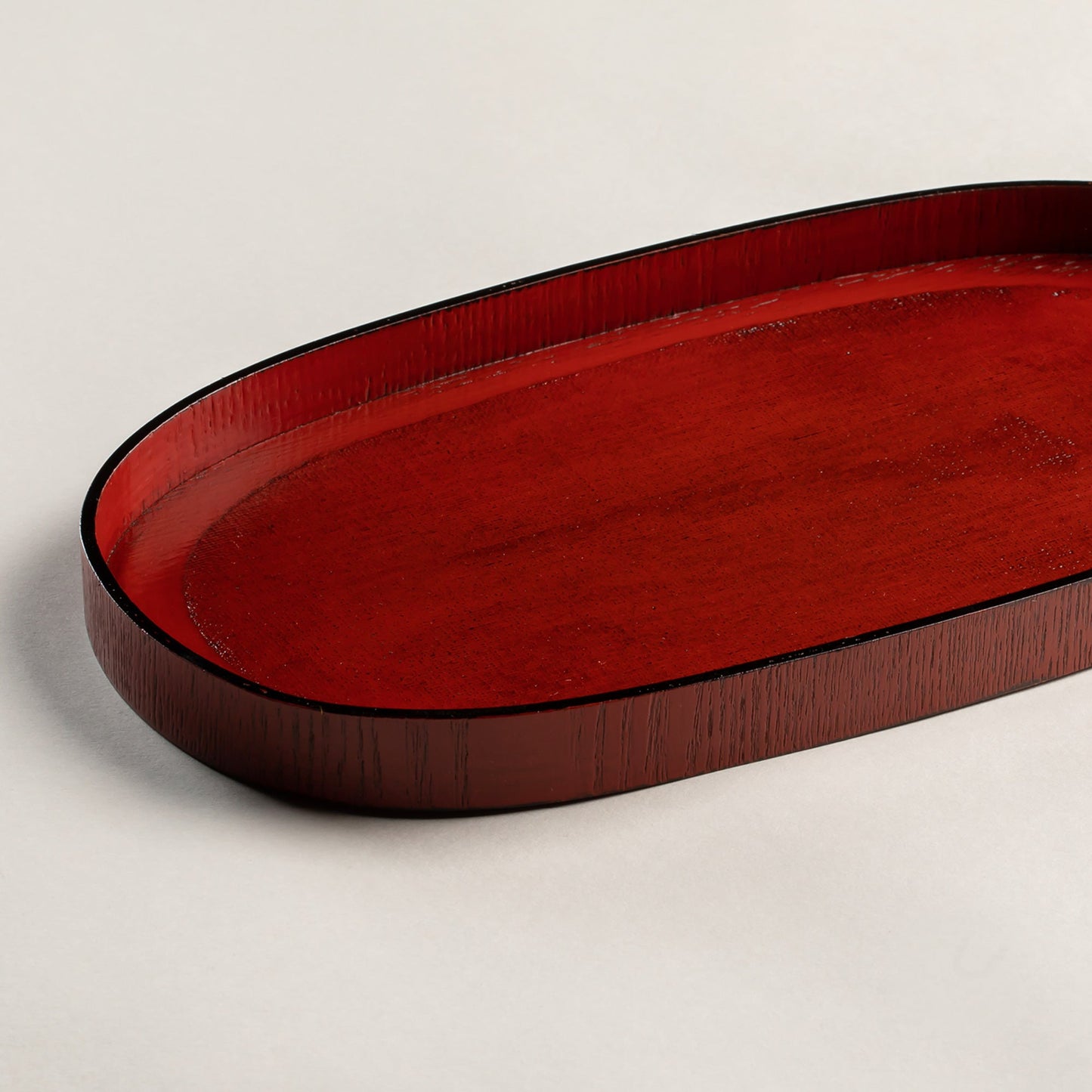 Small wooden Negoro oval tray