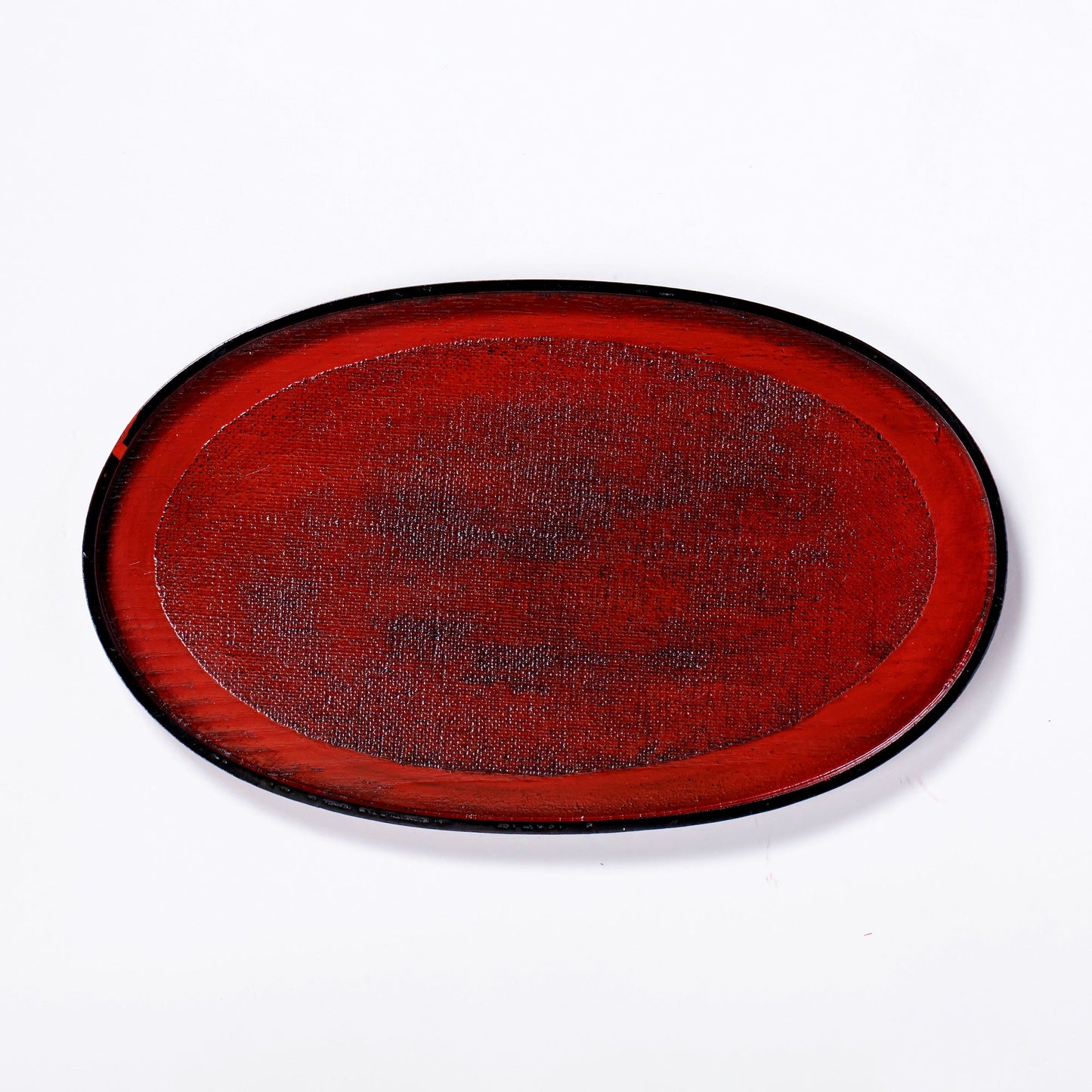 Small wooden Negoro oval tray