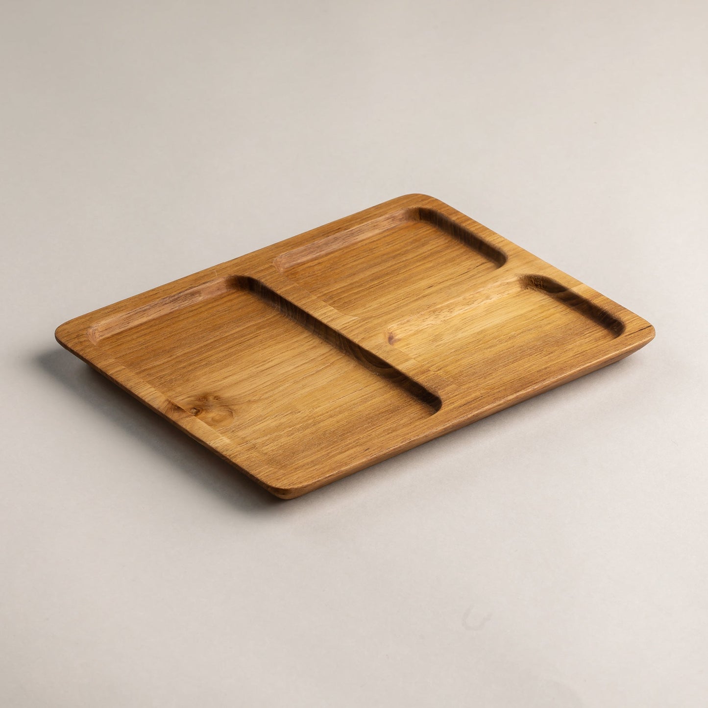 TEAKWOOD CAFE PLATE SQUARE S