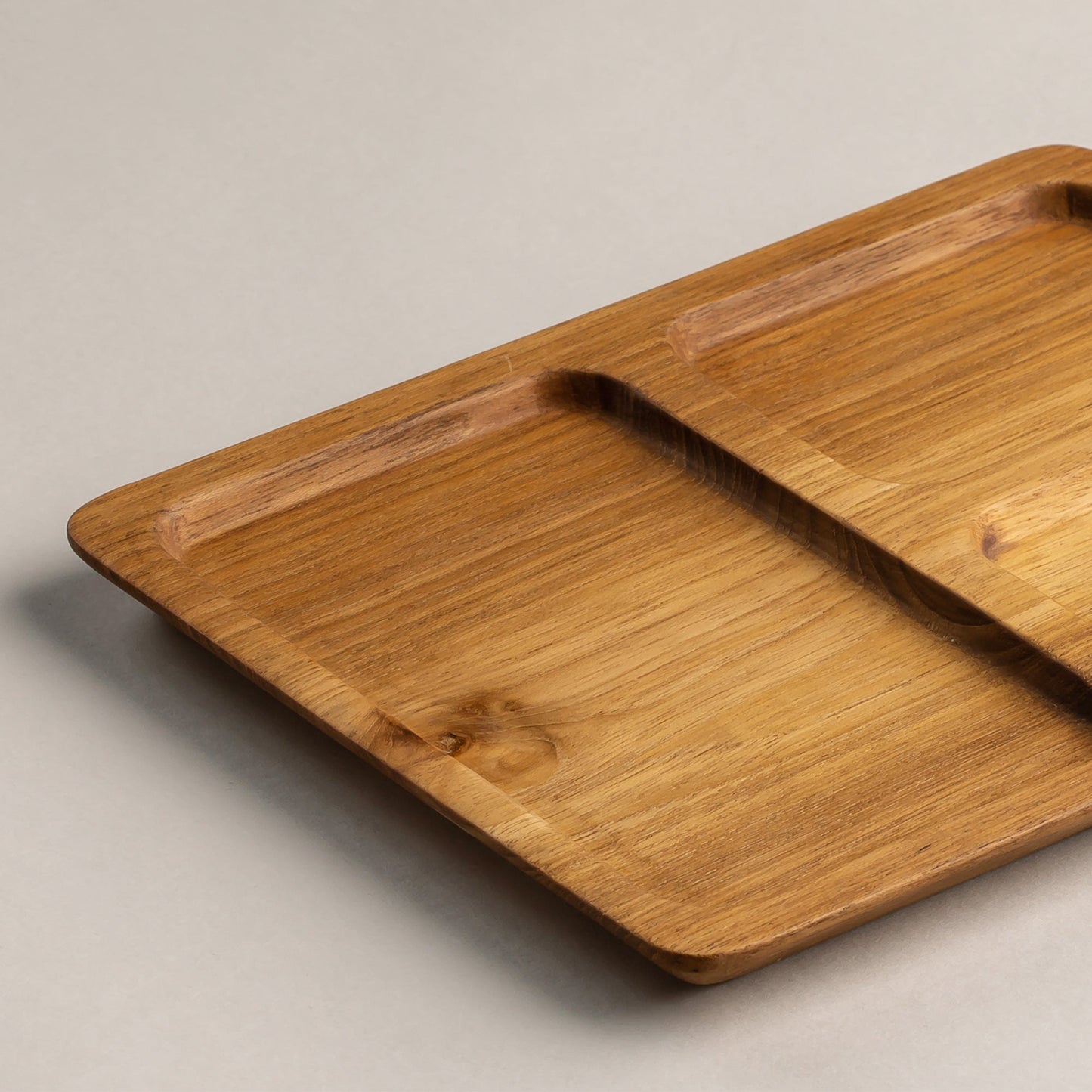 TEAKWOOD CAFE PLATE SQUARE S