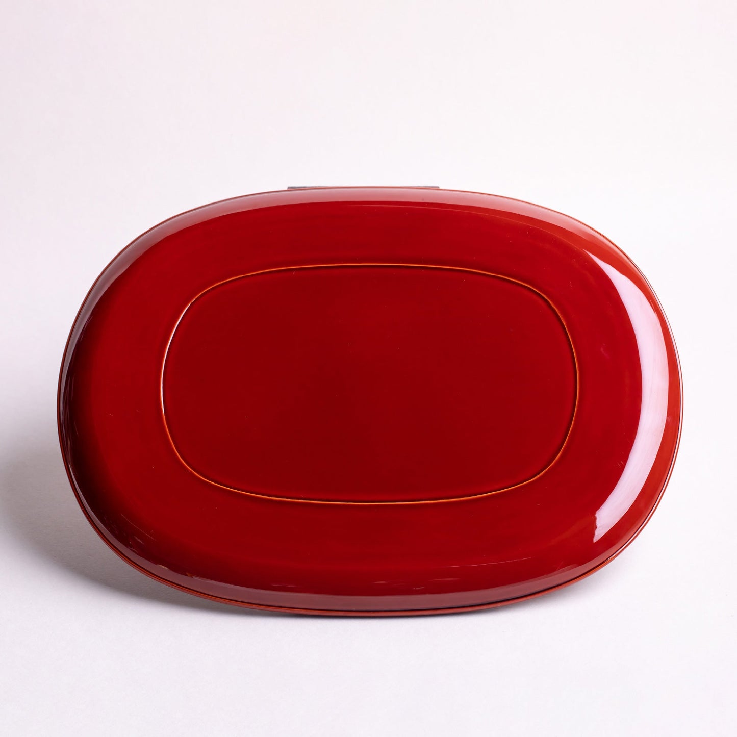 Oval tray, Shunkei lacquer