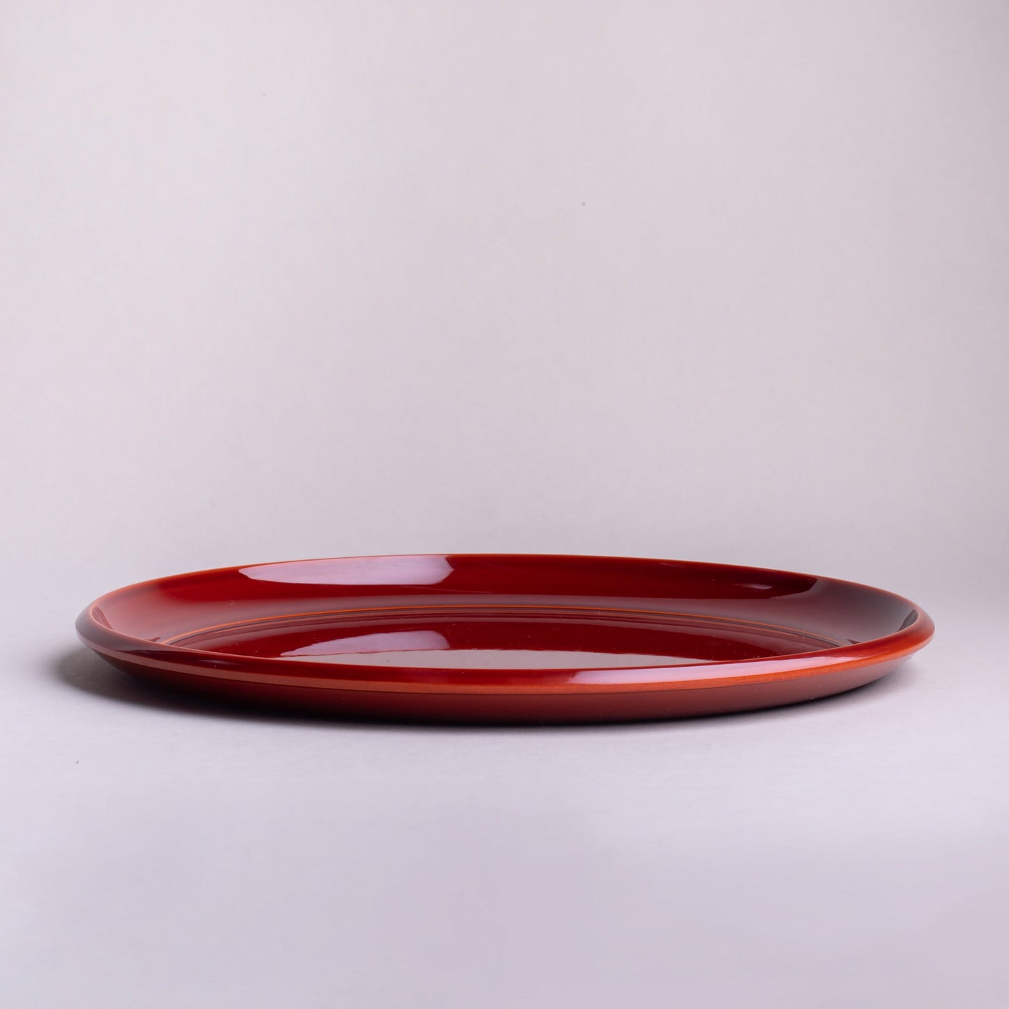 Round tray, Shunkei lacquer