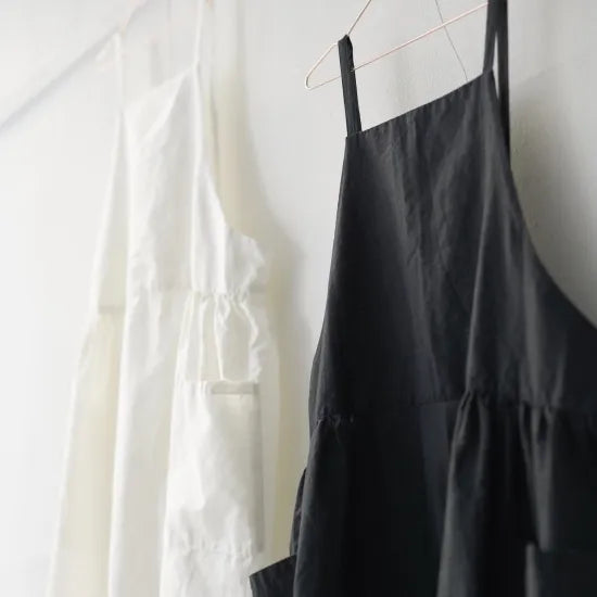 ワンピース エプロン onepiece apron　コットン リネン