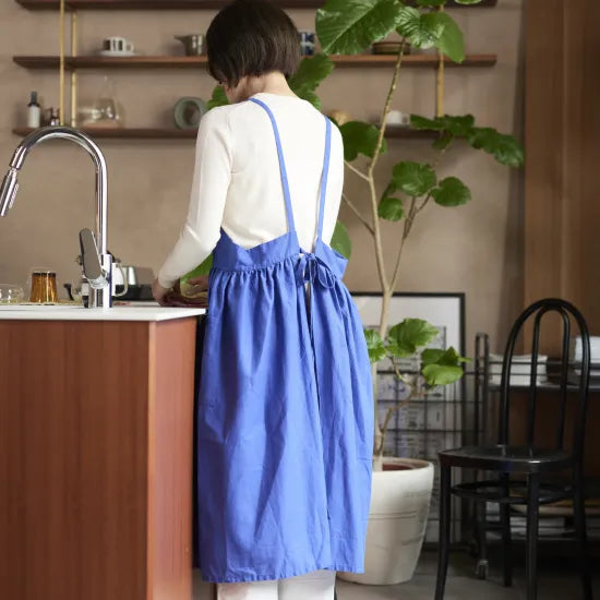 ワンピース エプロン onepiece apron　コットン リネン