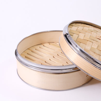 Cedar Chinese Steamer with Stainless Steel Reinforcement 20.5
