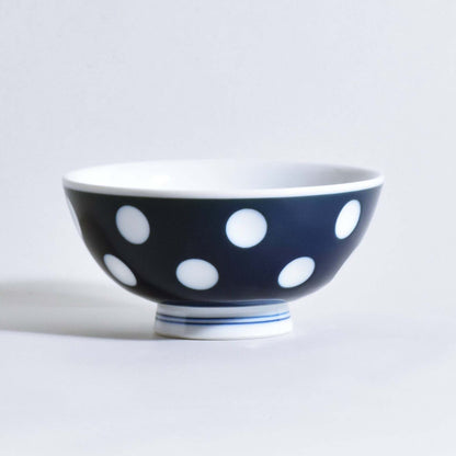 Polka dot rice bowl