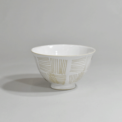 Fabric rice bowl, white