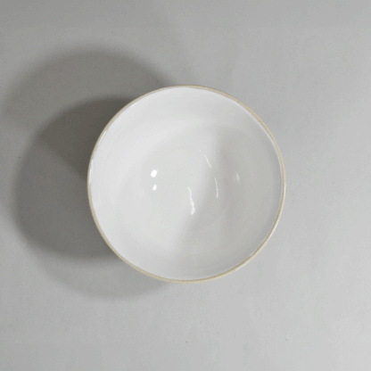 Fabric rice bowl, white
