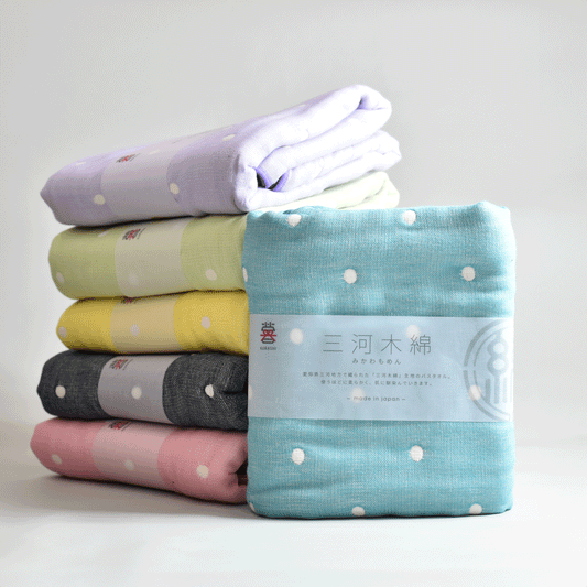 Mikawa Cotton Polka Dot Bath Towel