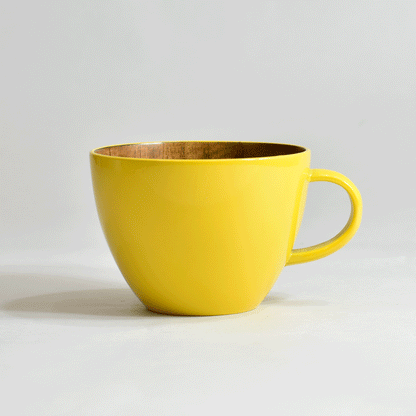 Wooden Color Soup Mug