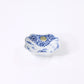 Small square plate with landscape and octopus arabesque pattern