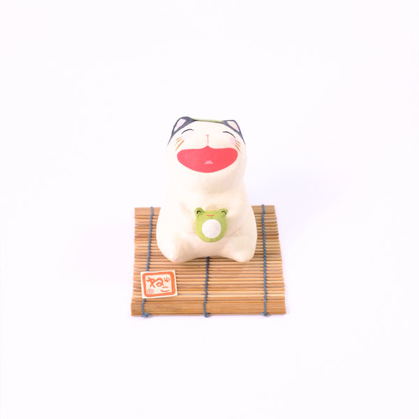 チギリ和紙 涼み笑い猫カエル