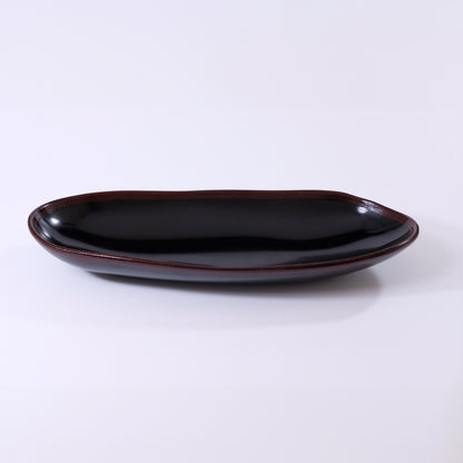 Hospitality Serving Dish, Rusty Edge, Black
