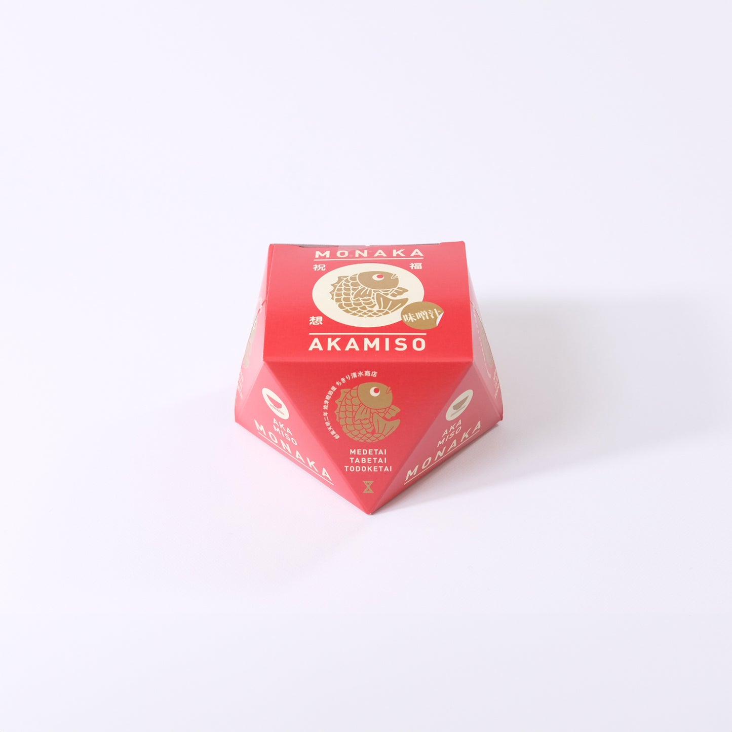 Monaka miso soup with red miso
