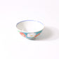 Kutani ware rice bowl, seasonal flower, camellia