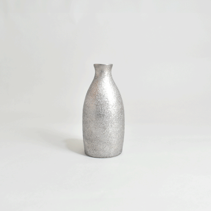 Crystal silver wrapping 1 go sake bottle